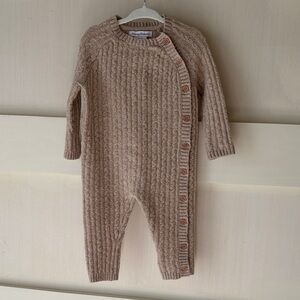 Tommy Bahama 6-9m Tan Knit Bodysuit